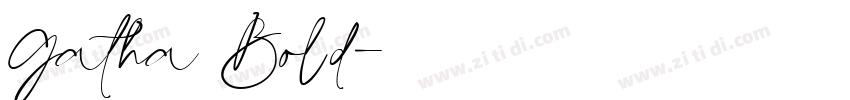 Gatha Bold字体转换